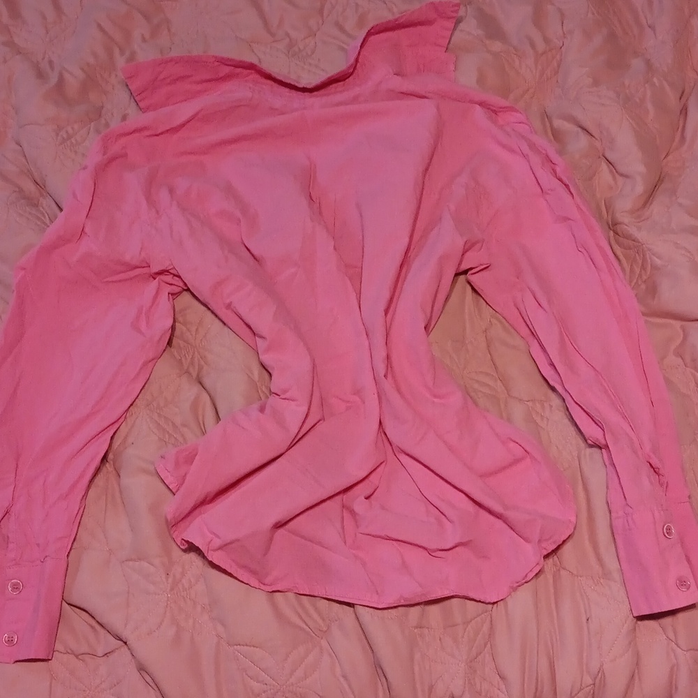 Pink summer button up - Picture 3 of 3